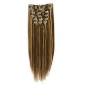 Clip-on Hair Extensions 65 cm, Mix mørk blond 4/27#