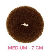 7 cm Hår-donut - Brun