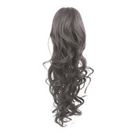 Pony tail Fiber extensions Straight Mørkegrå 171L#