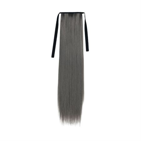 Pony tail Fiber extensions Straight Mørkegrå 171L#