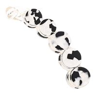 SOHO Abrina Banana Hårspenne - Black marble