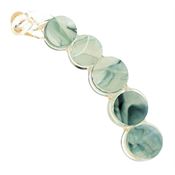 SOHO Abrina Banana Hårspenne - Green marble