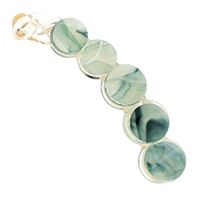 SOHO Abrina Banana Hårspenne - Green marble