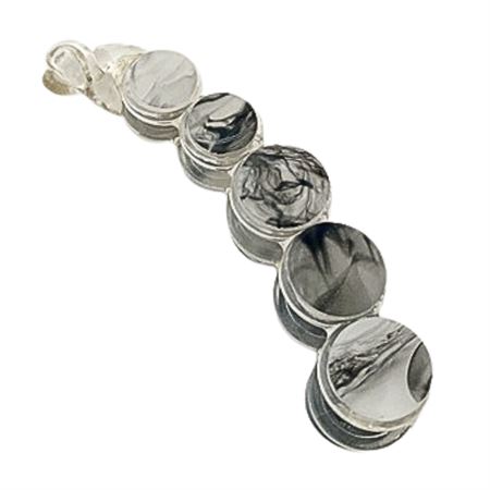 SOHO Abrina Banana Hårspenne - Grey marble