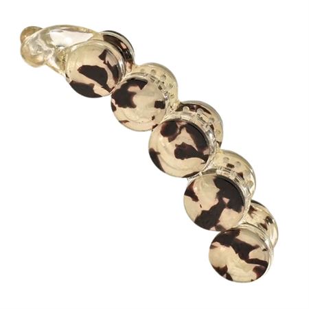 SOHO Abrina Banana Hårspenne - Light Tortoise