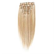 Clip on hair #27/613 50 cm Lys Blond Mix