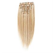 Clip on 65 cm 27/613# Lys Blond Mix