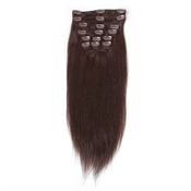 Kunstig fiber-hår, 7-delt sett Mørkebrunt 2#