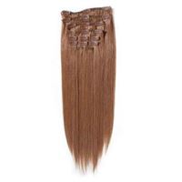 Clip On Hair Extensions 40 cm #30 Rødbrun