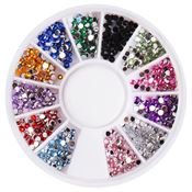 UNIQ Nail Art Strasshjul, fargerik