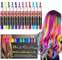 Hårkritt - Hair Chalk Color Pen - 12 farger