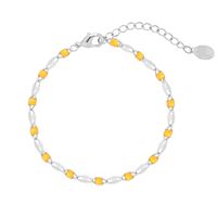 SOHO Kora armbånd - sølv / gult