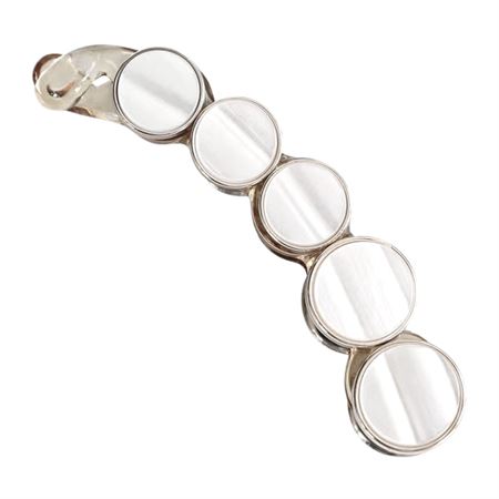 SOHO Mabrina Banana Hårspenne - White Gold