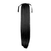 Pony tail Fiber extensions Straight  Svart 1# 