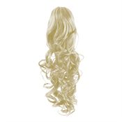Pony Tail Fiber Extensions Curly Lys Blond 60#