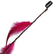 Feather Clip-on Extensions Rosa