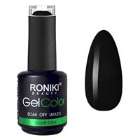 RONIKI Gel Neglelakk Black (01)