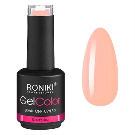 RONIKI Rubber Base Neglelakk Nude Coral (002)