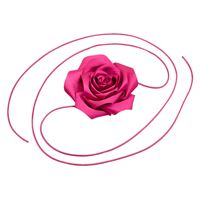 Chris Rubin Rosalia Choker Halskjede - Magenta pink