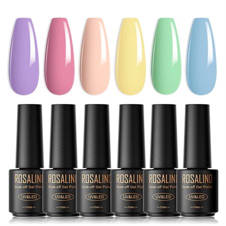 ROSALIND Mini Gel Polishes / Neglelakk - Neutral Collection (RATC6-008)