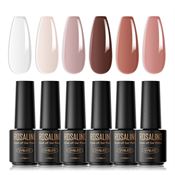 ROSALIND Mini Gel Polishes / Neglelakk - Neutral Collection (RATC6-012)