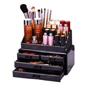 UNIQ Smykke /Makeup Acryl Organizer med 4 skuffer - SF 1155 - Svart