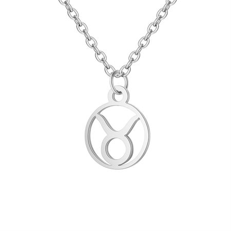 Zodiac Halskjede: Taurus - Zodiac, Silver