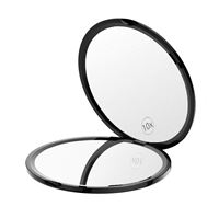UNIQ Kompakt dobbeltsidet speil med 10x forstørrelse - Svart