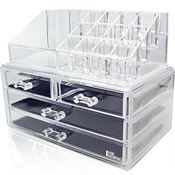 UNIQ Smykke / Makeup Organizer i akryl med 4 skuffer - SF 1155