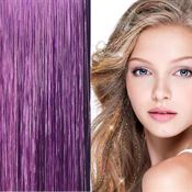 Bling Extensions glitterhårstrå, 100 hårstrå, 80 cm, lilla
