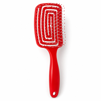 TBC Detangling Hårbørste – Wet & Dry Hollow Brush, Rød