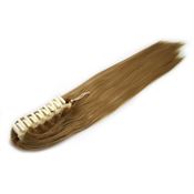 Pony tail extensions syntetisk Krokodilleklemme  Straight  Mellanblond 27# Claw