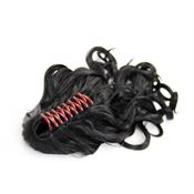 Pony Tail - Fiber Extensions Curly black 1# Claw 