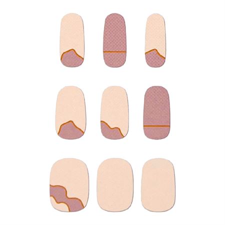 Semi Cured Gel Nail Stickers / Selvklebende neglelakk - Nude Desert (JK-181)