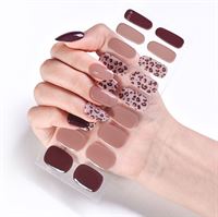 Semi Cured Gel Nail Stickers / Selvklebende neglelakk - Leopard (JK-227)