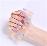 Semi Cured Gel Nail Stickers / Selvklebende neglelakk - Dreamy Pastel (JK-221)