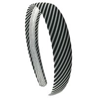 Hårbøyle med striper, black and white