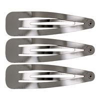 Klikk hårnålene i sølv, klassisk design - 12 stk