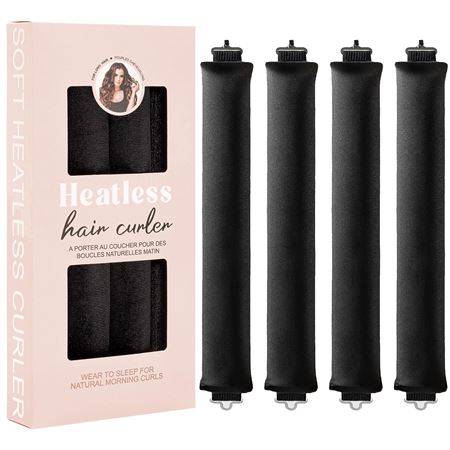 SOHO Heatless Hair Curlers Overnight – Skånsomme varmefrie krøller – Svart