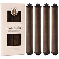 SOHO Heatless Hair Curlers Overnight – Skånsomme Krøller uten Varme (Brun)