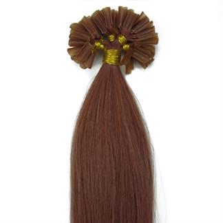 60 cm Nail Hair Extensions 30# Rødbrun