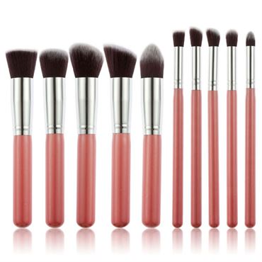 PRO Makeupbørster Rose - 10 stk