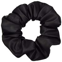 Scrunchie Spandex Hårstrikk - Mettalic Black