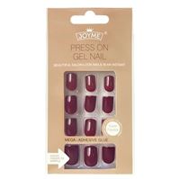 Click On / Press On Nails Negler - Bordeaux Rød