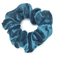 Scrunchie Cotton Hårstrikk - Dark Mint