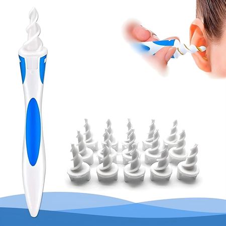 Smart Swab Spiral Ear Cleaner + 16 ekstra silikontips