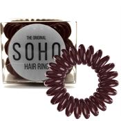 SOHO® Spiral Hårstrikker, CHOCOLATE BROWN - 3 stk