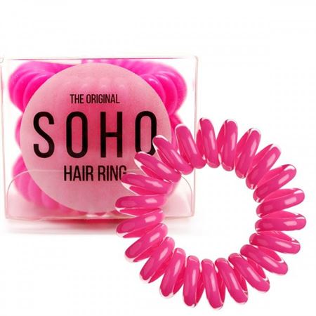 Premium Spiral Hair - 3pk rosa hårstrikker