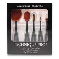 Technique Pro® Ovale makeup børster -  Sett med 5