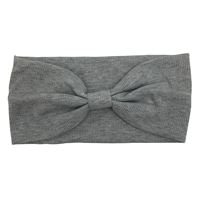 SOHO® Heklet turban pannebånd  - Lys grå